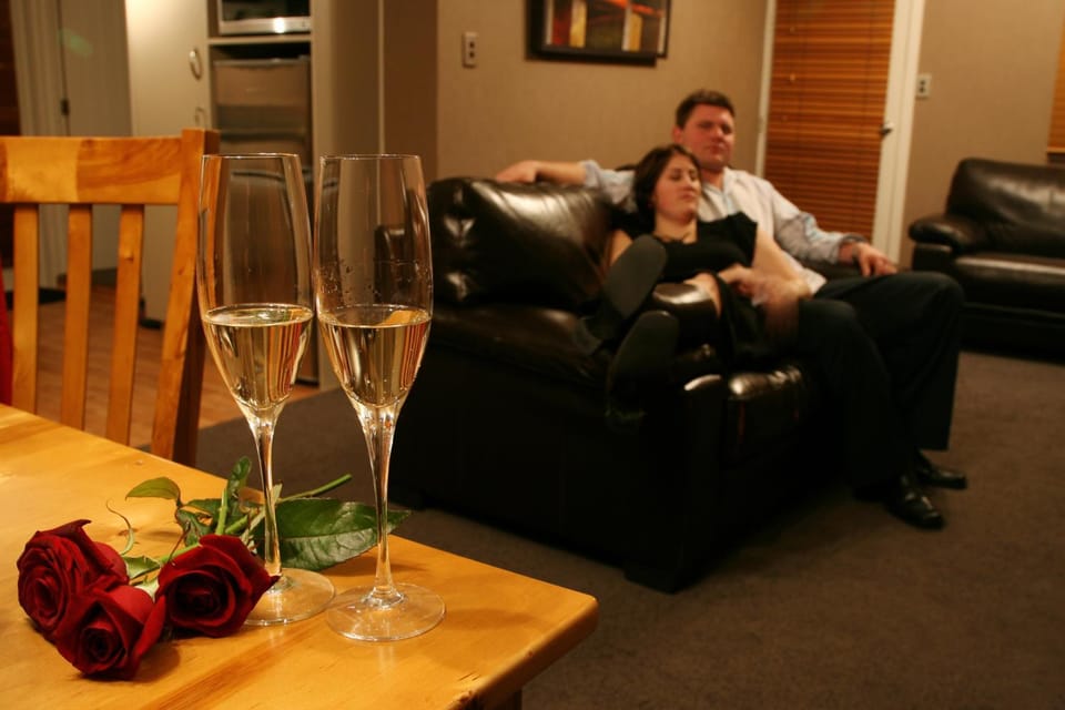 Living room, group of guests