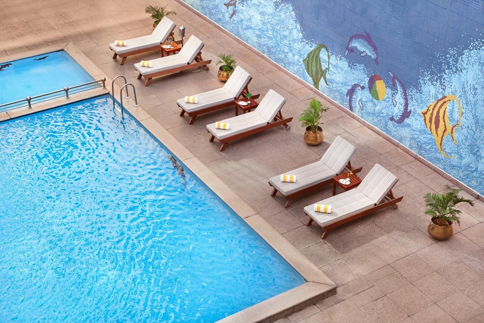 People, Pool view, Swimming pool