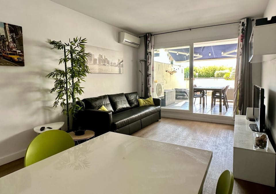 Living room, Photo of the whole room, Seating area, air conditioner