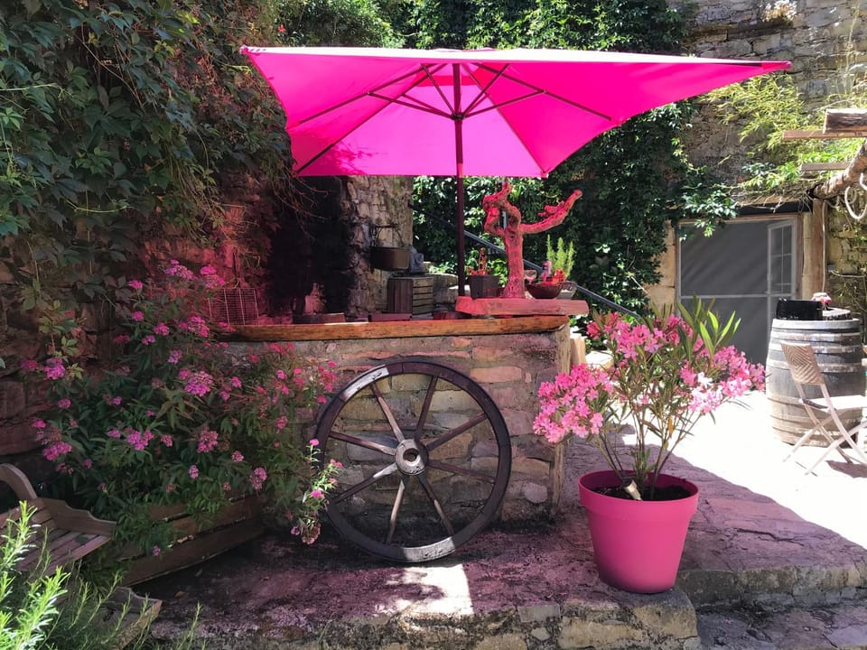 Patio, Spring, Day, Garden, Garden view