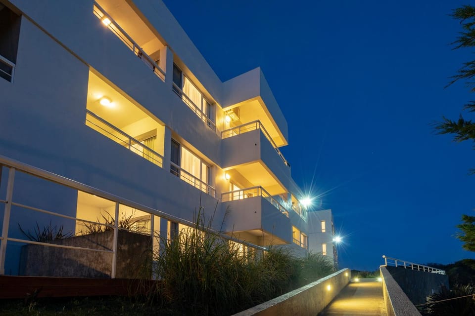 Property building, Facade/entrance, Sunset