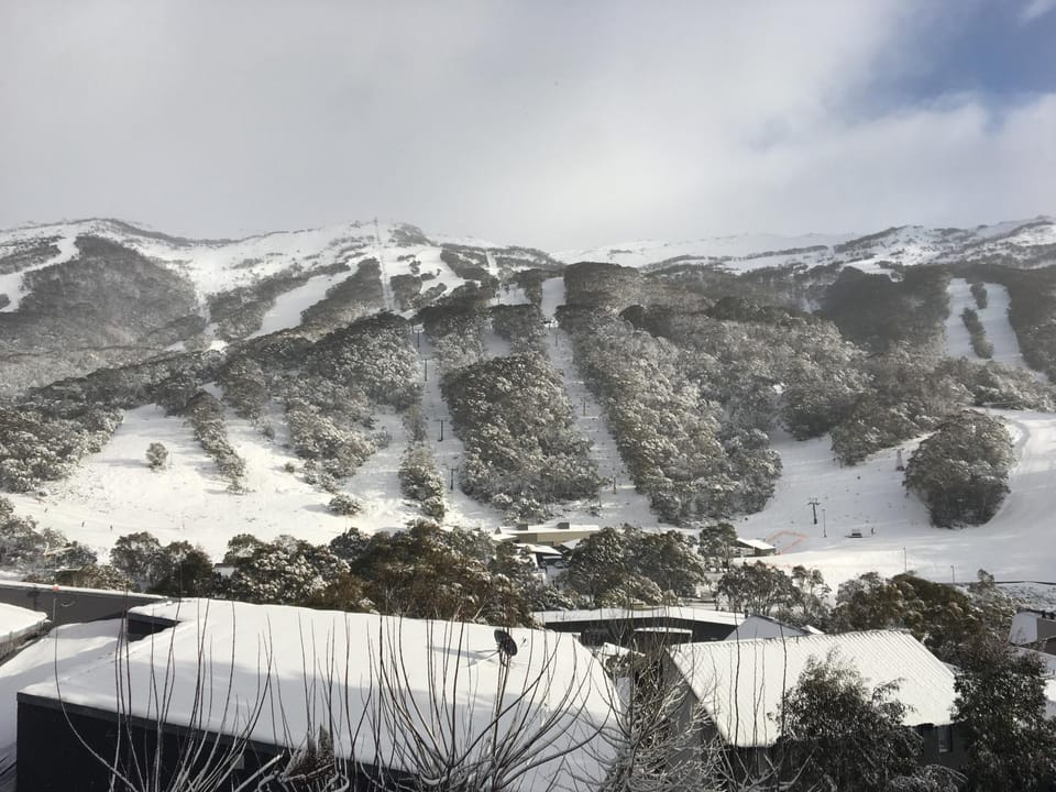 Natural landscape, Winter, Skiing, Mountain view