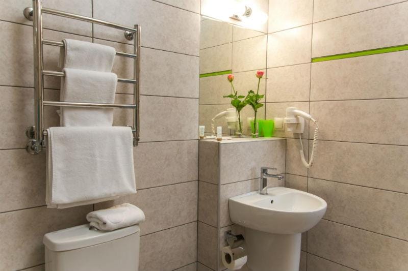 Shower, Toilet, Bathroom, towels