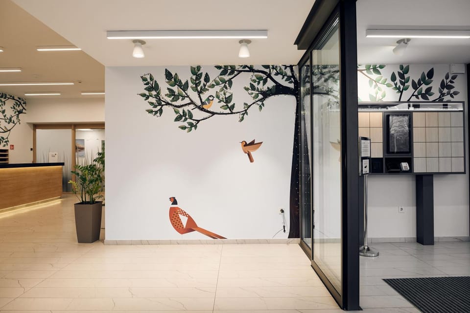 Lobby or reception, Decorative detail