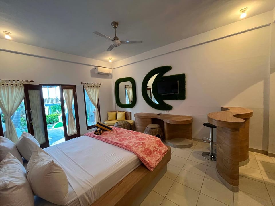 Bed, TV and multimedia, Photo of the whole room, Bedroom, air conditioner