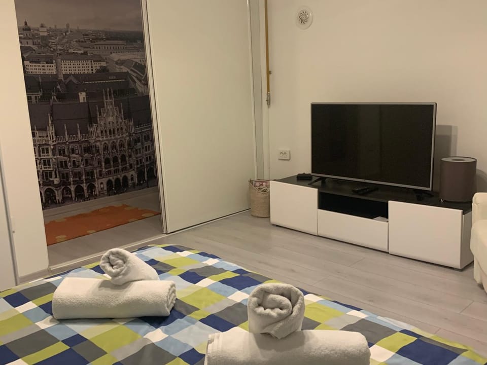 Bed, TV and multimedia, Photo of the whole room