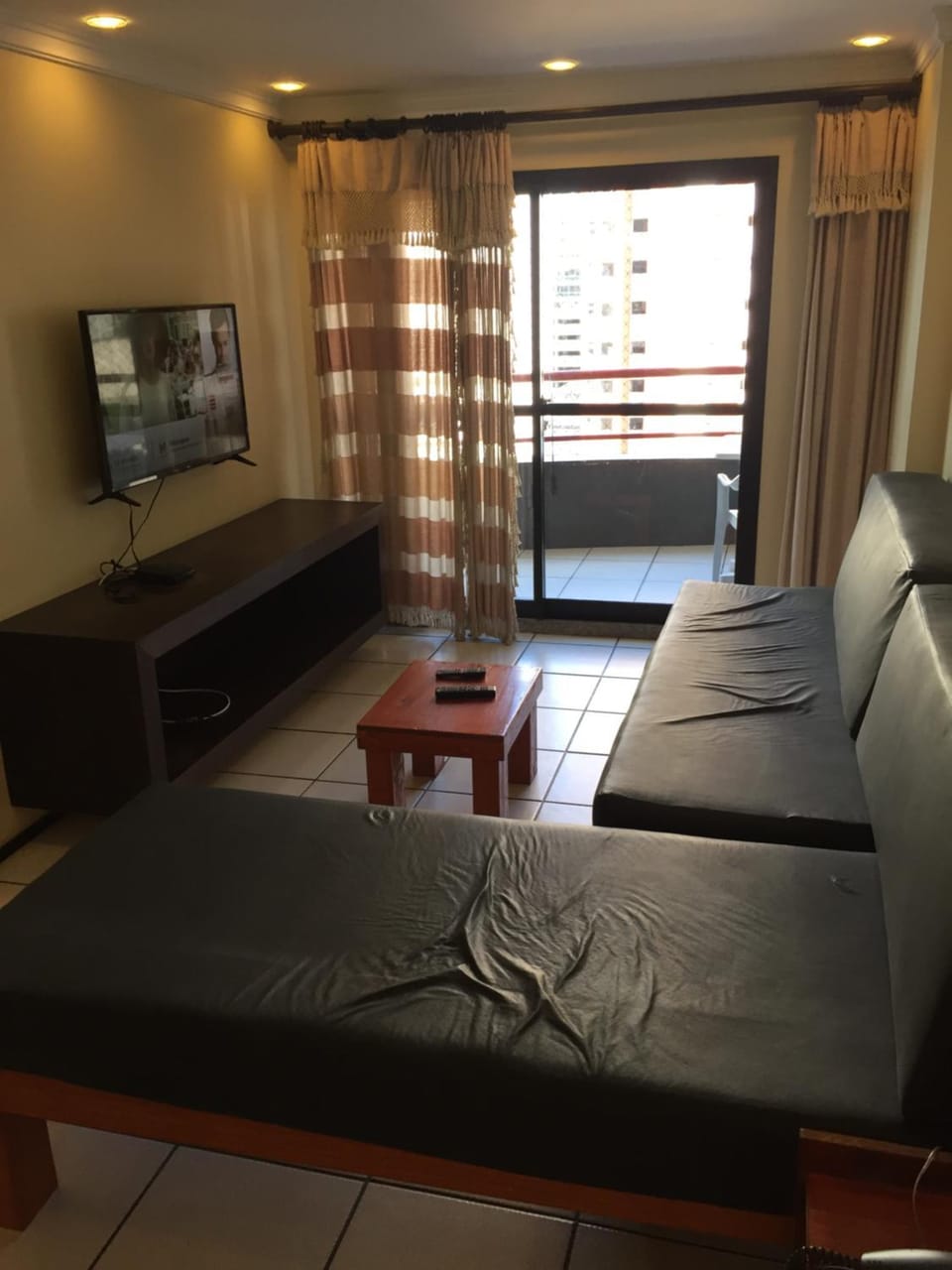 Bed, Living room, Seating area
