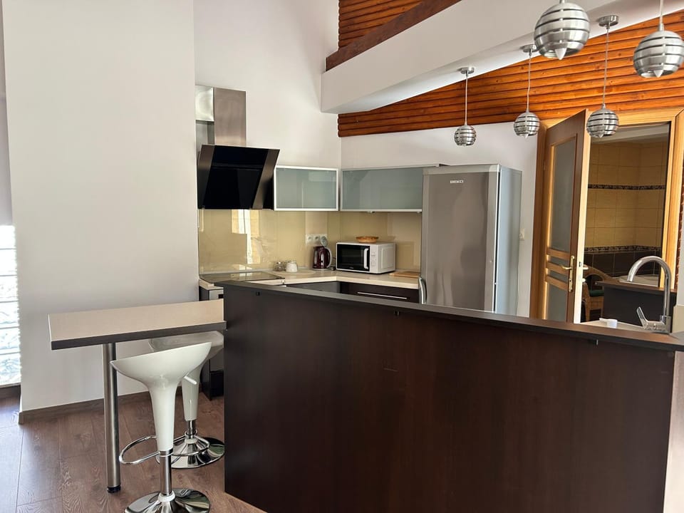 Kitchen or kitchenette, dishwasher, microwave, pet friendly, stove