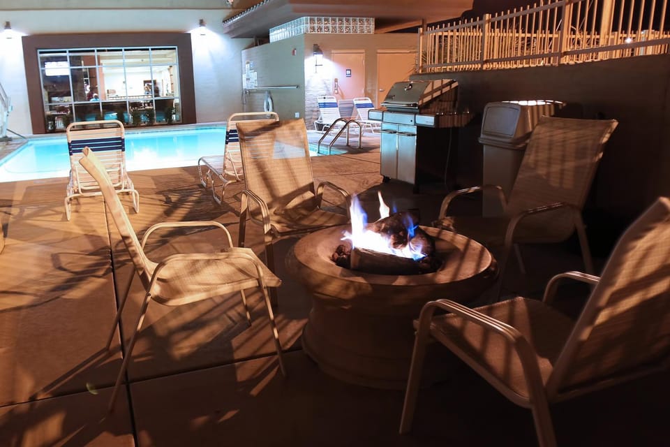 Patio, BBQ facilities, Swimming pool