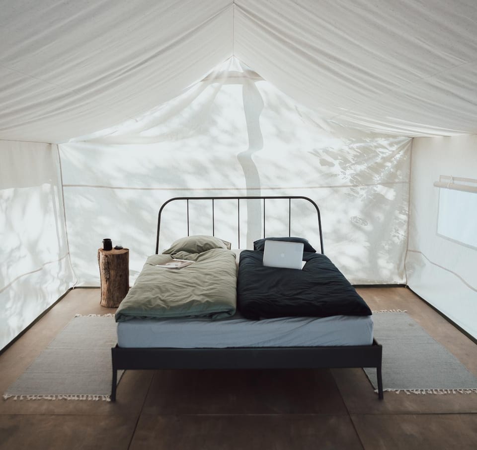 Uz salas Luxury tent in Latvia