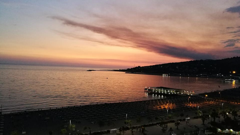 Natural landscape, Sea view, Sunset