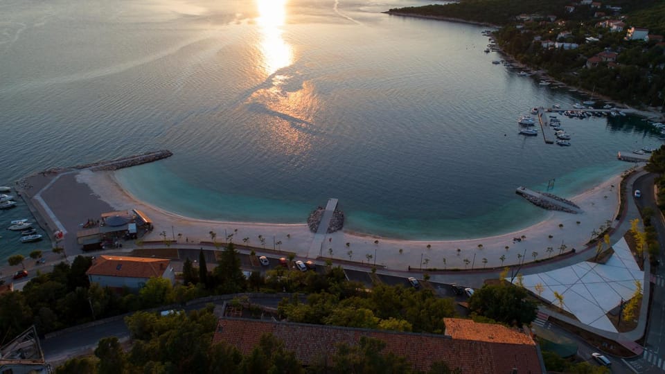 Property building, Bird's eye view, Beach, Sea view, Sunset