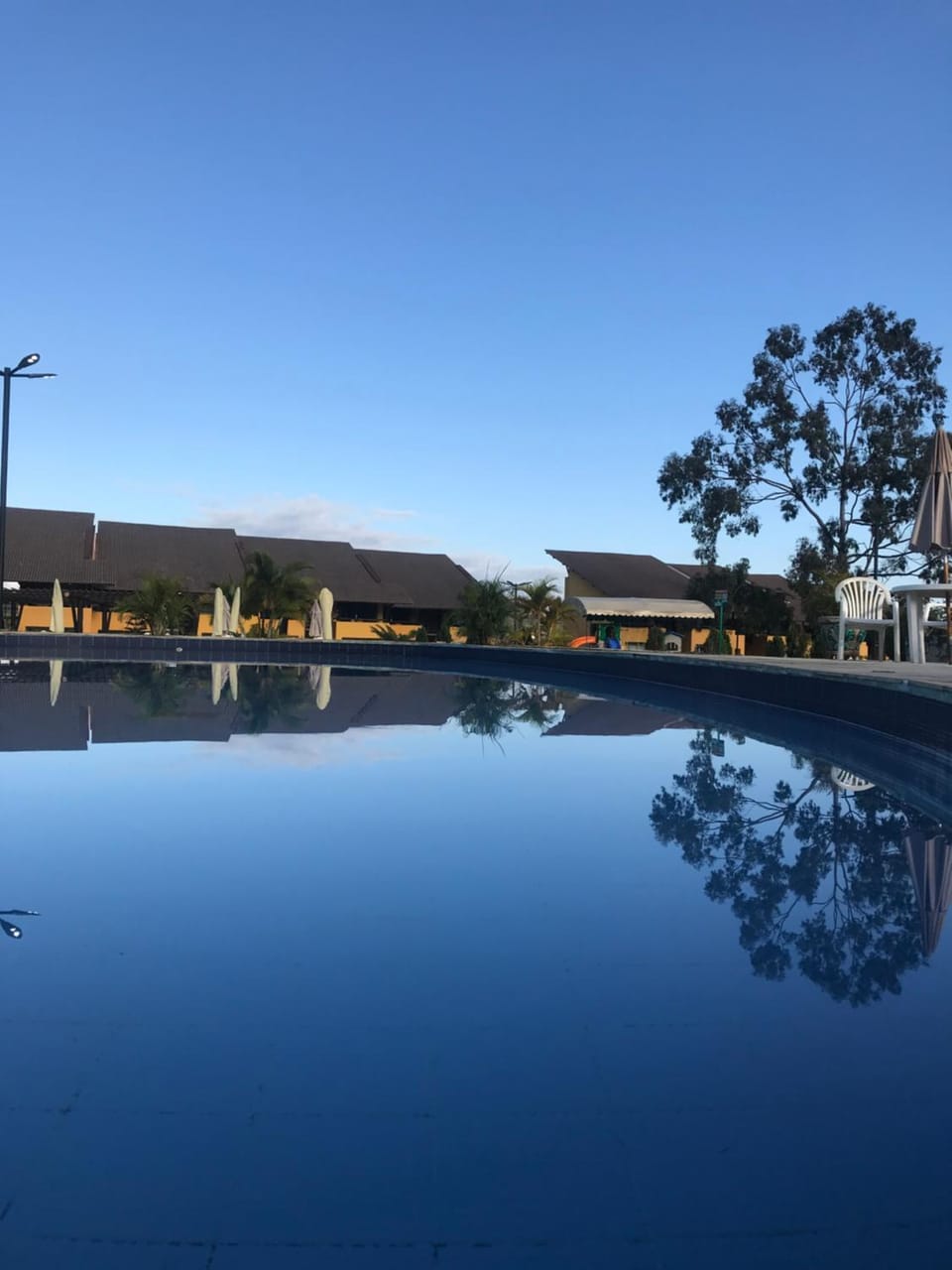 Swimming pool, Sunset
