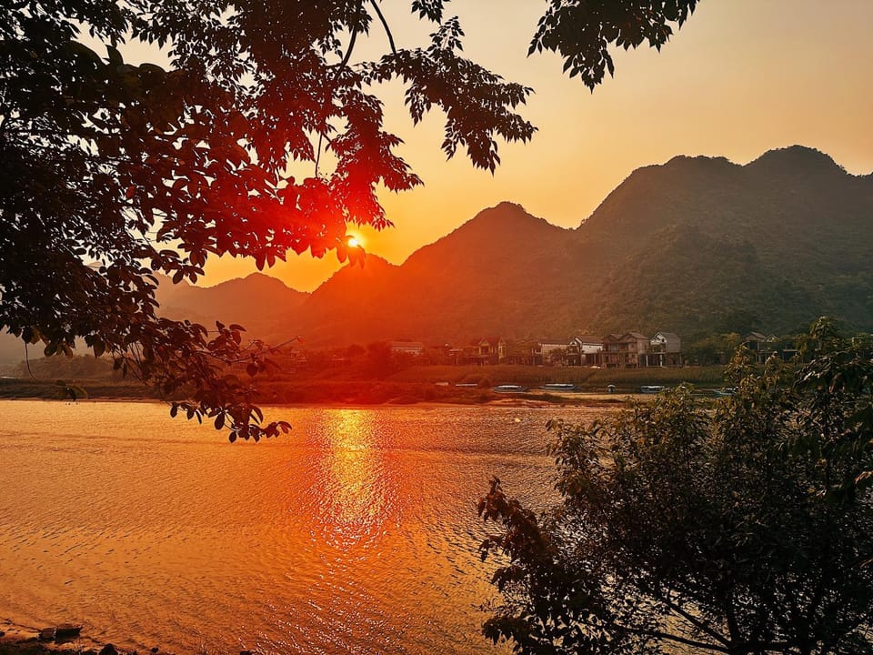 Day, Natural landscape, River view, Sunset