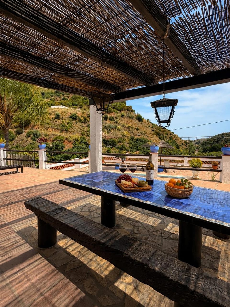 Summer, BBQ facilities, Dining area, Garden view, Mountain view, Swimming pool