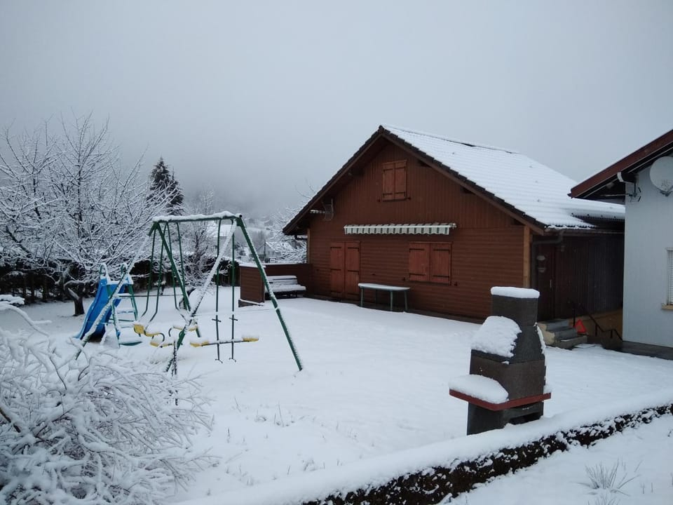 Winter, Children play ground