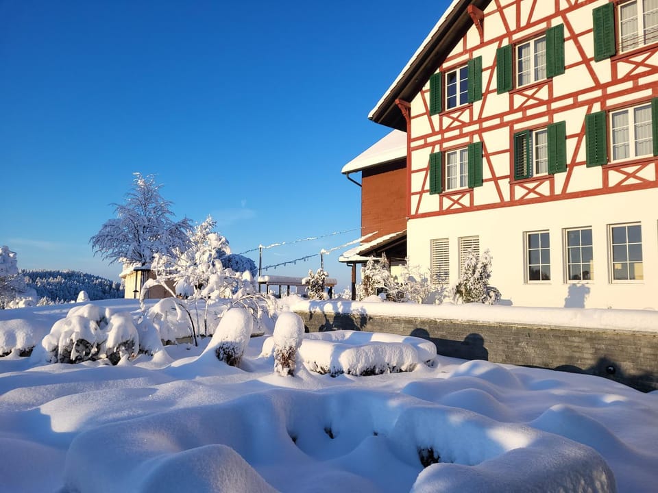 Property building, Natural landscape, Winter