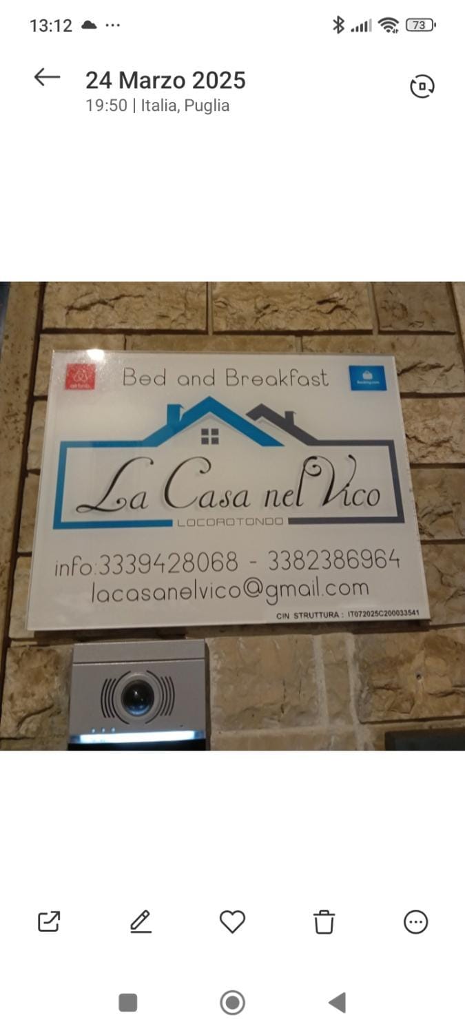 La Casa nel Vico Apartment in Locorotondo