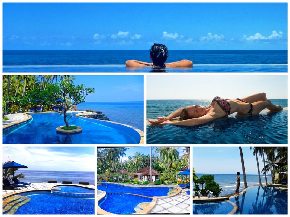 Pool view, Sea view, Swimming pool