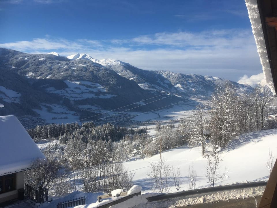 Natural landscape, Winter, Mountain view