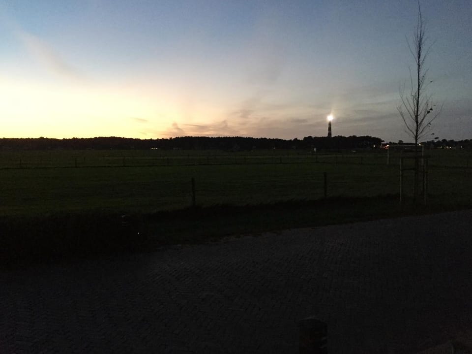 Nearby landmark, Sunset