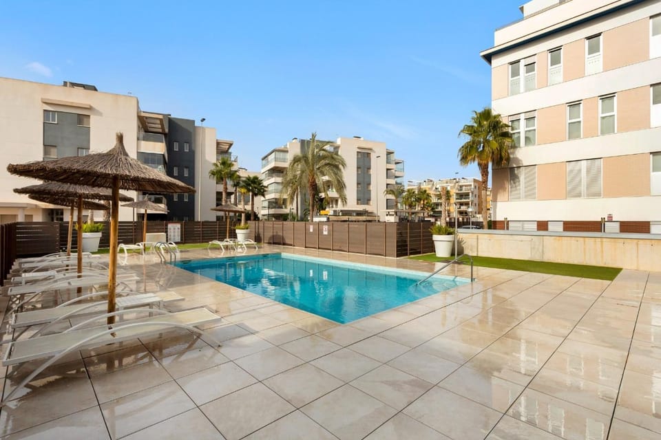 Summer, Swimming pool, sunbed