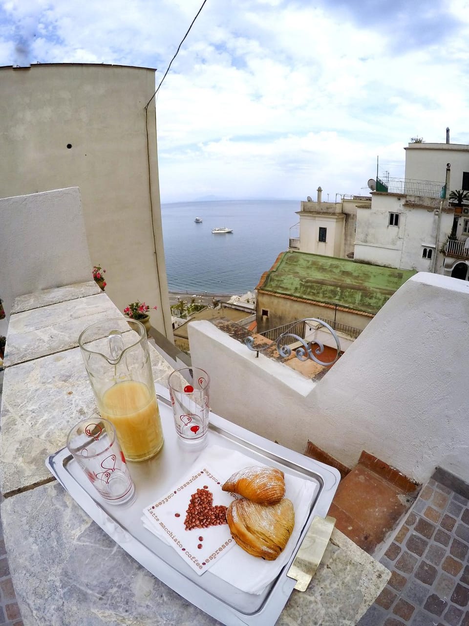 Patio, Natural landscape, View (from property/room), Balcony/Terrace, Sea view, Breakfast