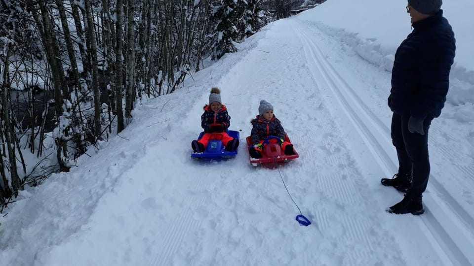 Winter, children