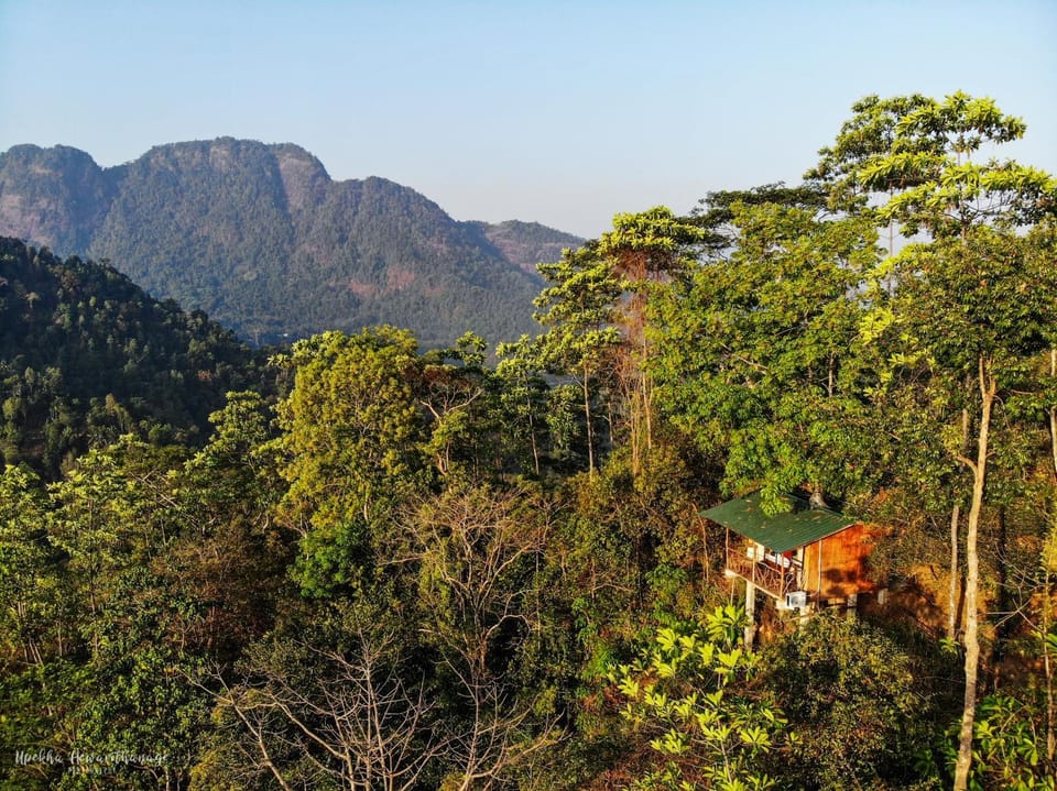 Natural landscape, Bird's eye view, Mountain view