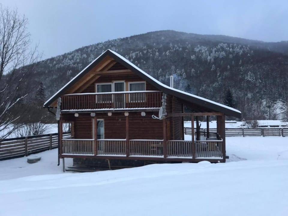 Property building, Day, Natural landscape, Winter, Mountain view