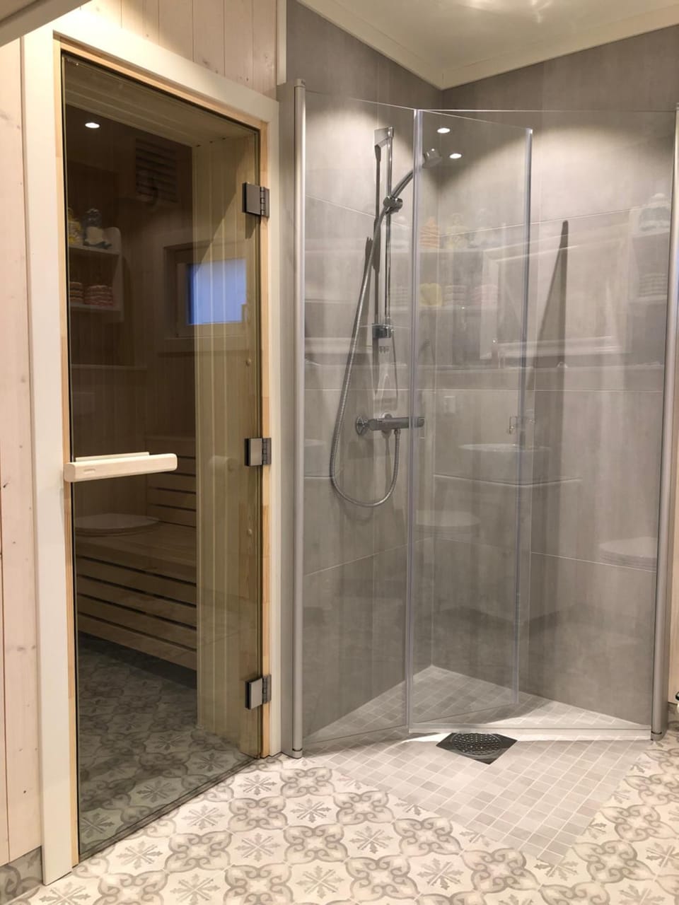 Shower, Sauna, Bathroom