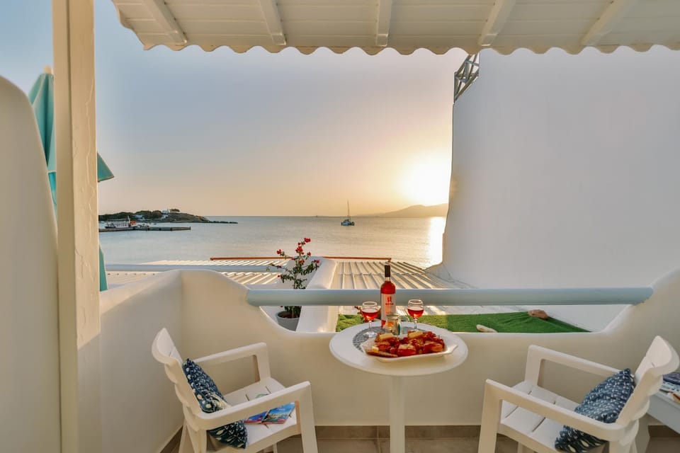 View (from property/room), Balcony/Terrace, Sea view, Sunset