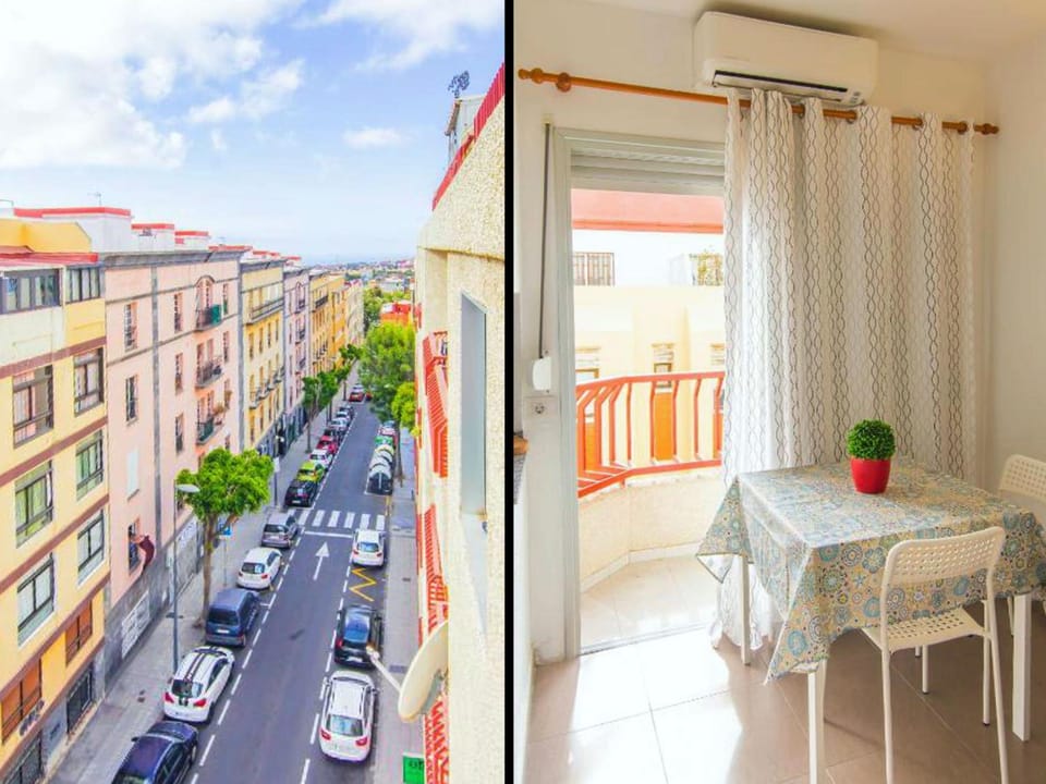 Balcony/Terrace, Dining area, Street view