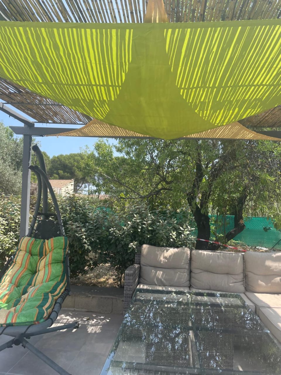 Patio, Garden, Living room, Seating area