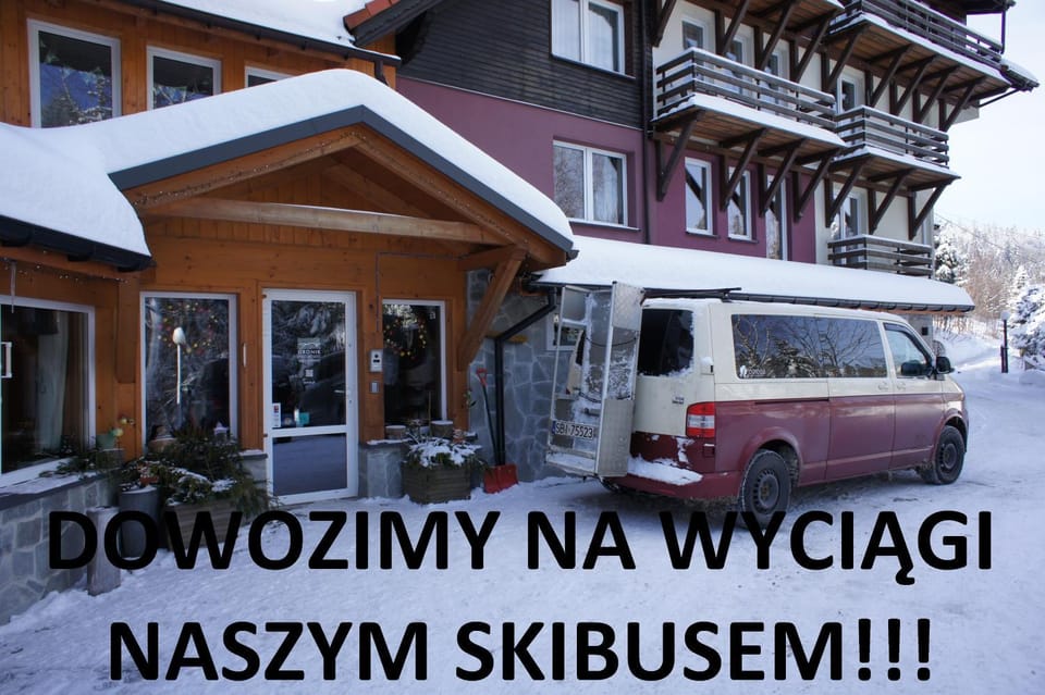 Property building, Winter, Parking