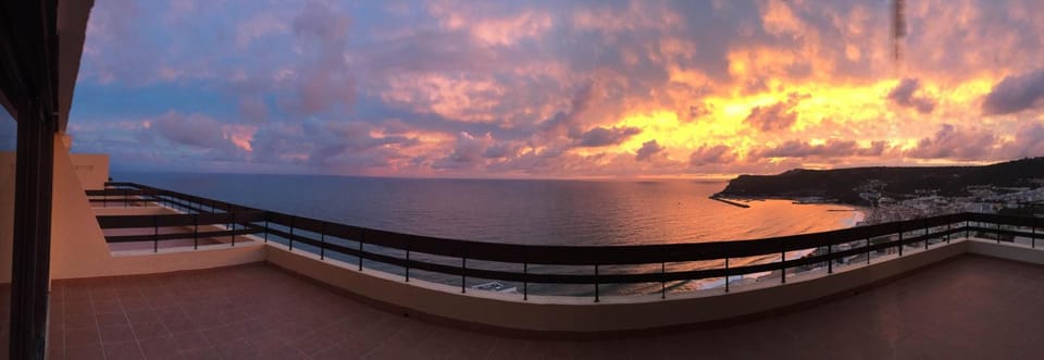 Natural landscape, Balcony/Terrace, Sea view, Sunset