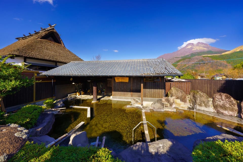 Day, Hot Spring Bath, Mountain view