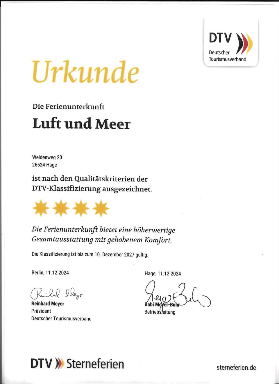 Certificate/Award