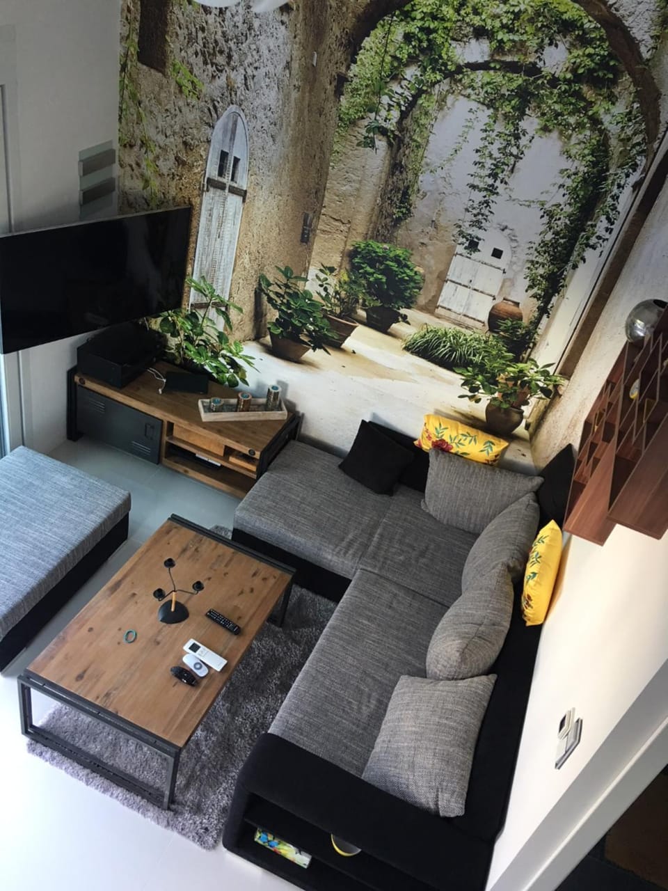Living room, Garden view, Pool view