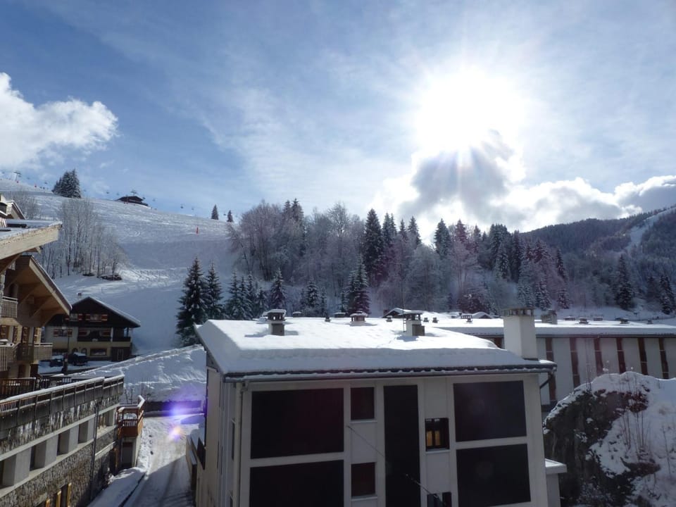 Charmant 4 pièces en centre village, proche pistes - 8 pers, Wifi, parking, balcon, animaux acceptés - FR-1-437-48 Apartment in La Clusaz
