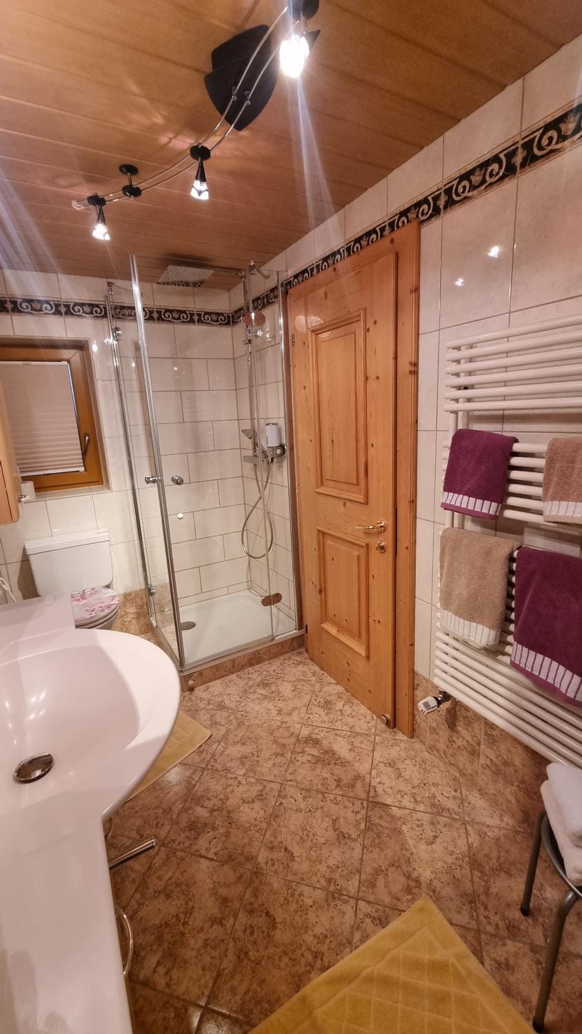 Shower, Bathroom, Bath, towels