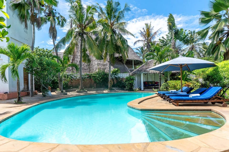 Pool view, sunbed