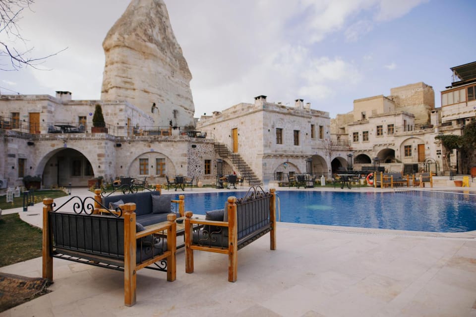 Property building, Seating area, Swimming pool, Inner courtyard view