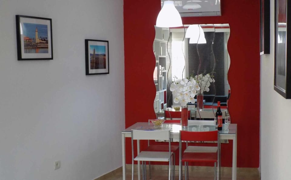 Dining area, air conditioner
