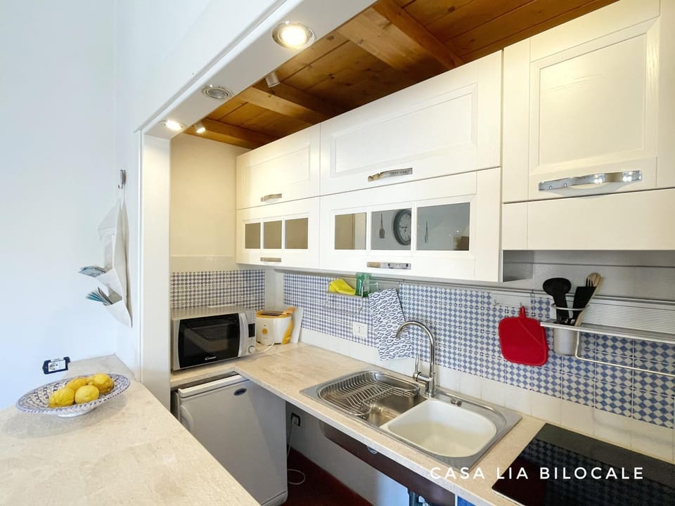 Kitchen or kitchenette, stove, kitchen