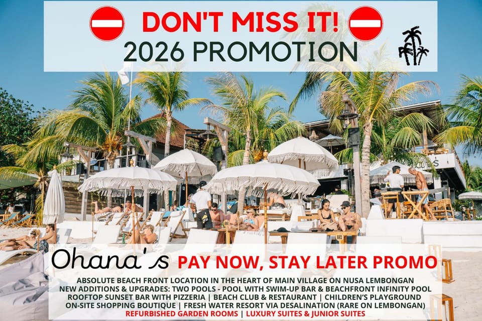 Ohana's Beachfront Resort & Beach Club Resort in Nusapenida