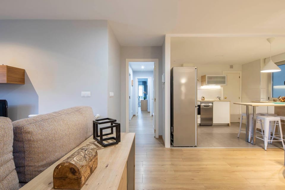 Kitchen or kitchenette, Living room, Seating area