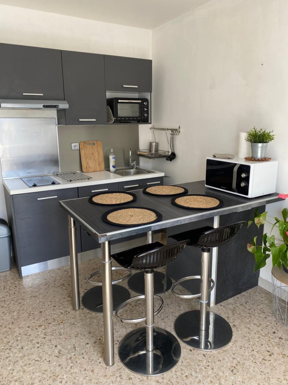 Kitchen or kitchenette, Dining area, minibar, pet friendly, stove