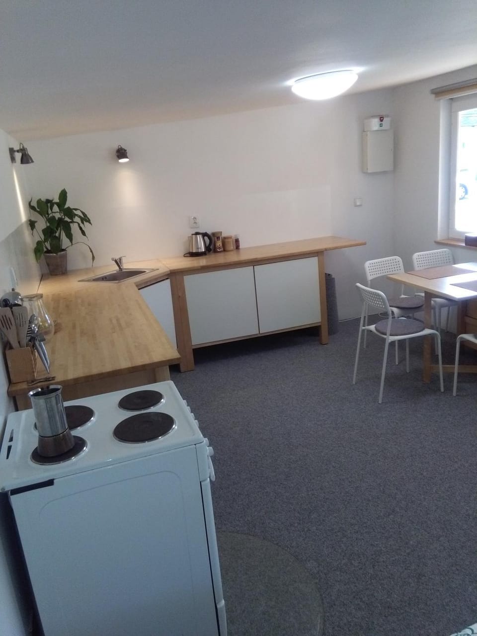 Kitchen or kitchenette, Dining area