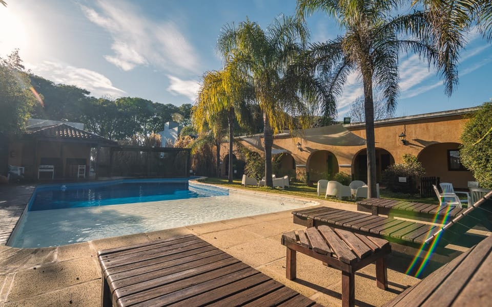 Patio, Natural landscape, Garden, Pool view, Swimming pool